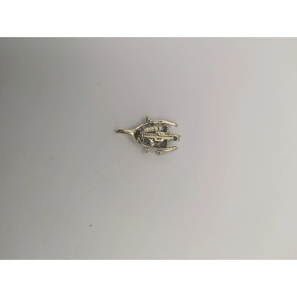 Vtg Gerrys Gold Tone Rose Bouquet Wishbone Enamel Pin Brooch Womens Jewelry‎